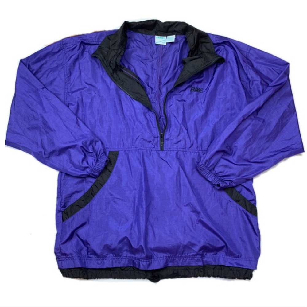 Vintage bike windbreaker jacket medium purple
